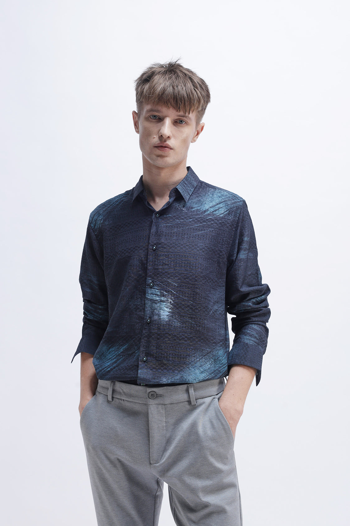 BRUSH STROKE PRINTED SHIRT