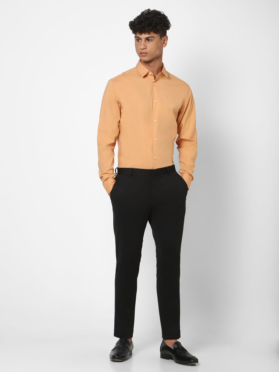 Black Knitted Stretch Men's Trouser