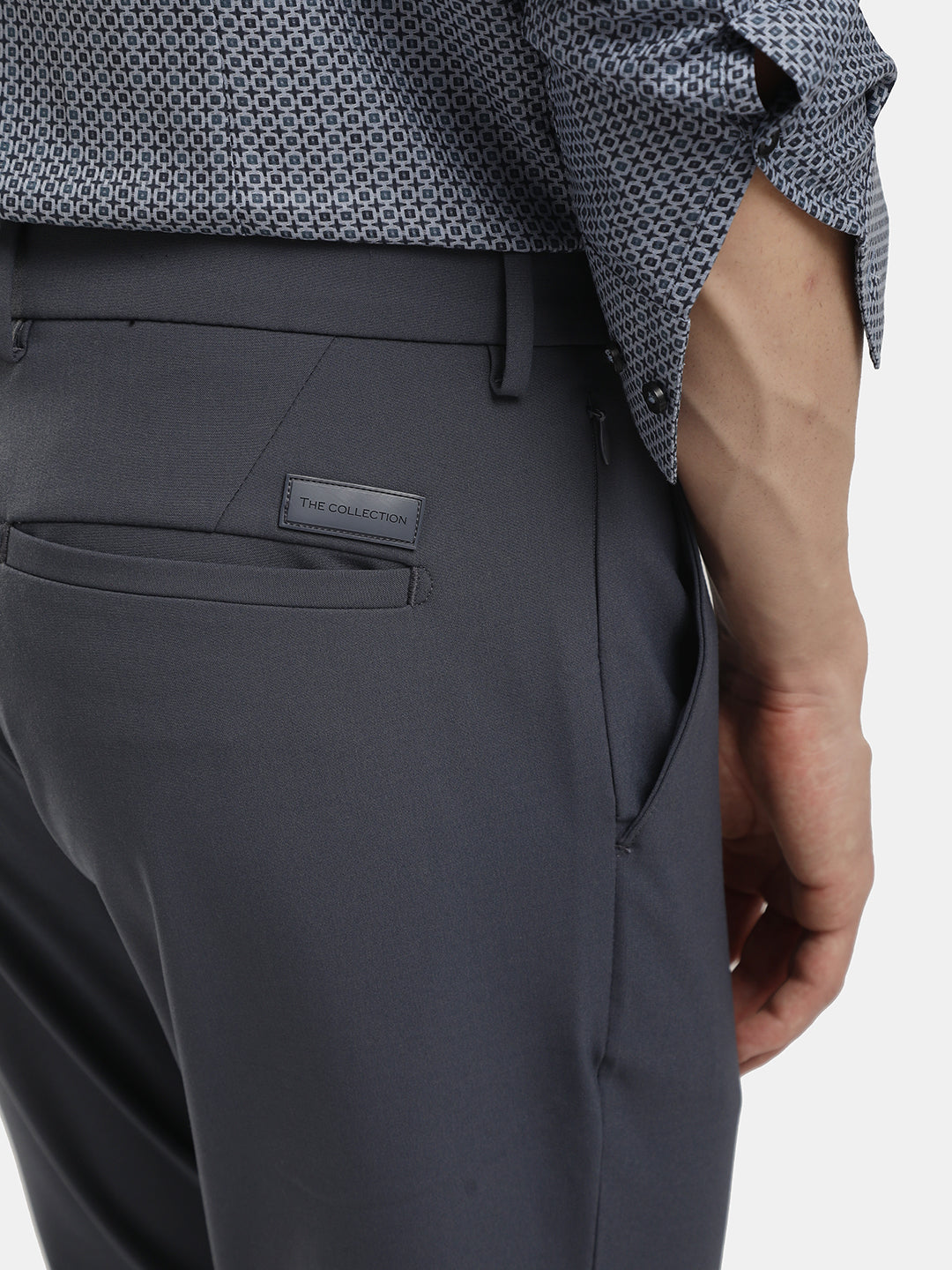 COTTON STRETCH PLAIN TROUSER