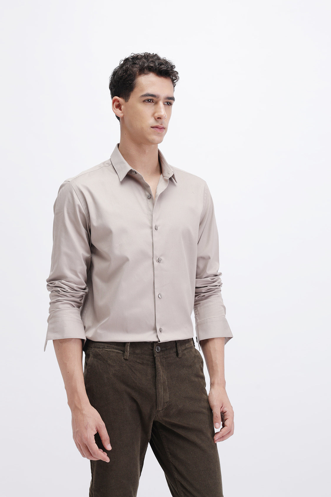 PLAIN TEXTURED SHIRT