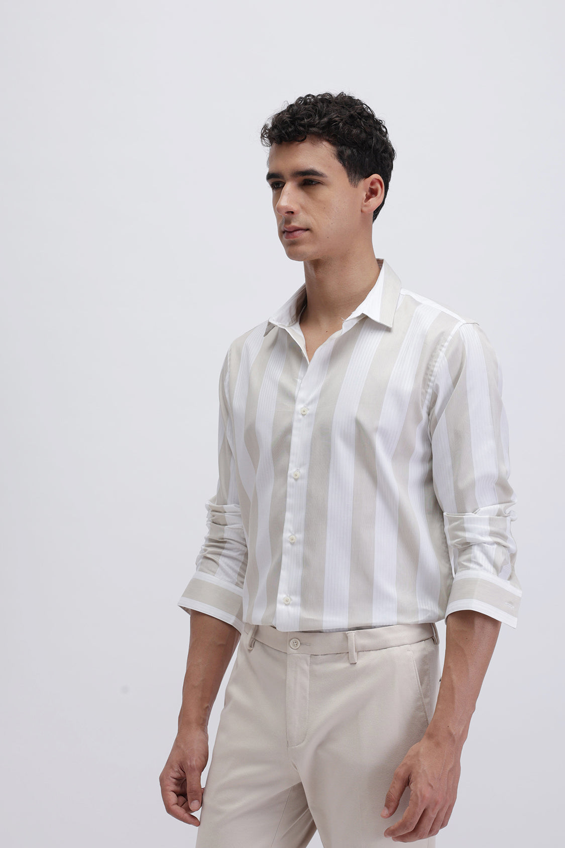 STRIPED SLIM FIT SHIRT
