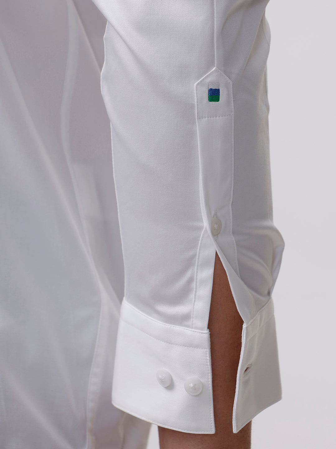 White Solid Cotton Shirt