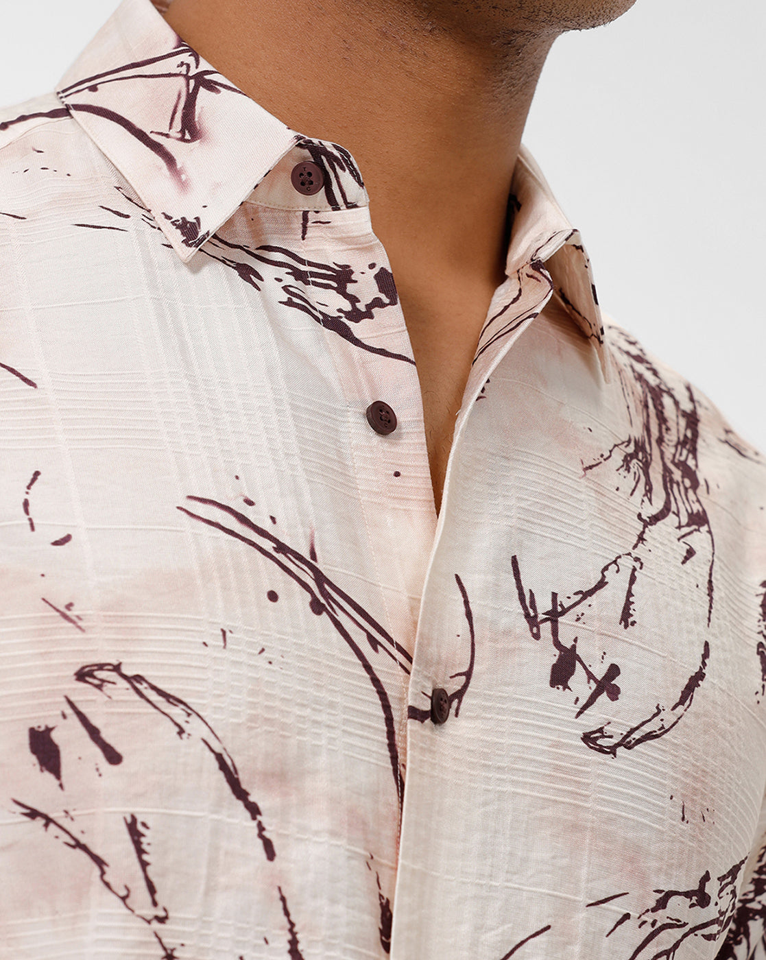 Reindeer Print Casual Shirt