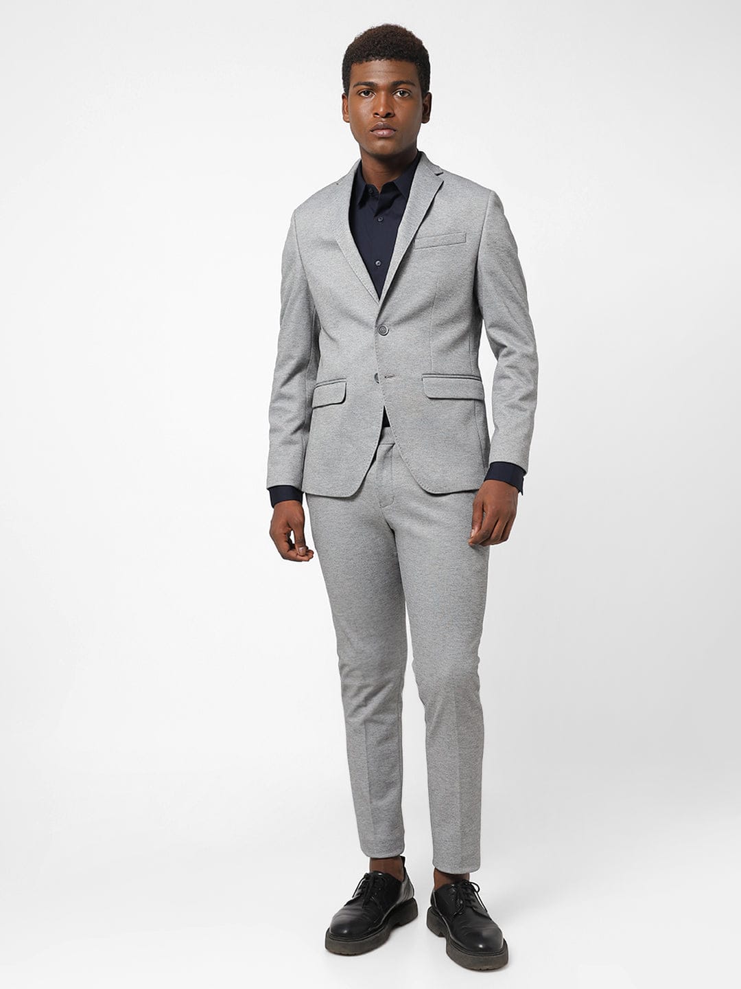 Men's Ash Grey Blazer TCJ46458