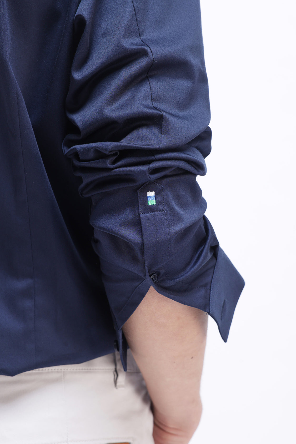 SLIM FIT SOLID COTTON SHIRT