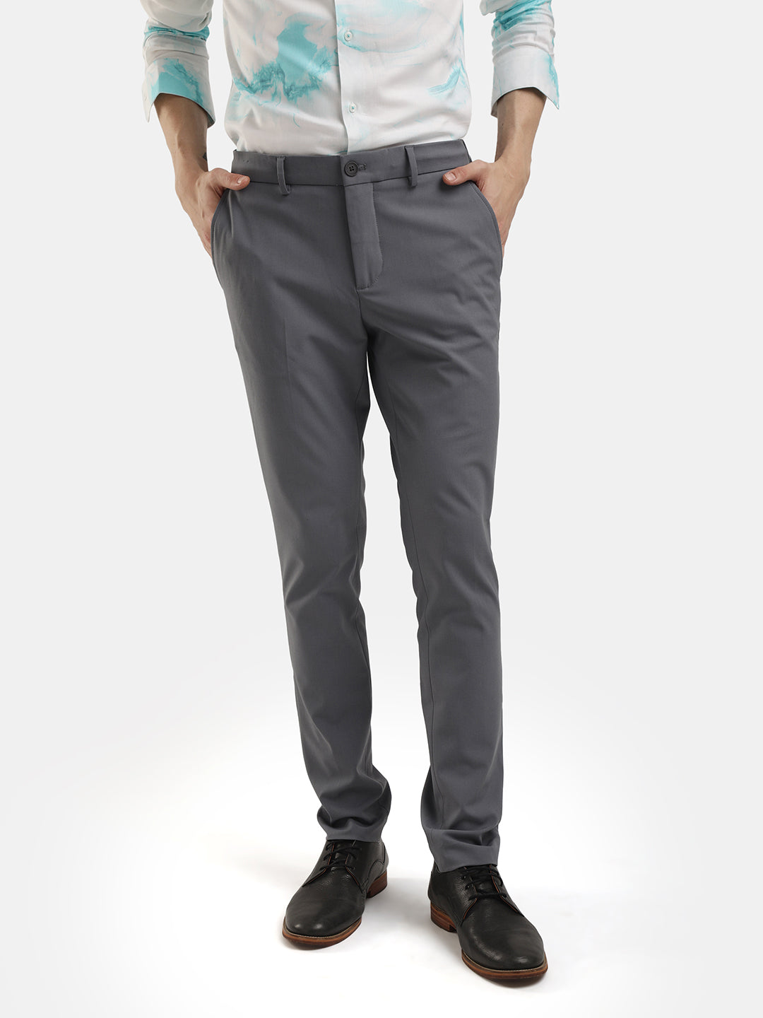 4-WAY TUTOR GREY STRETCH TROUSERS