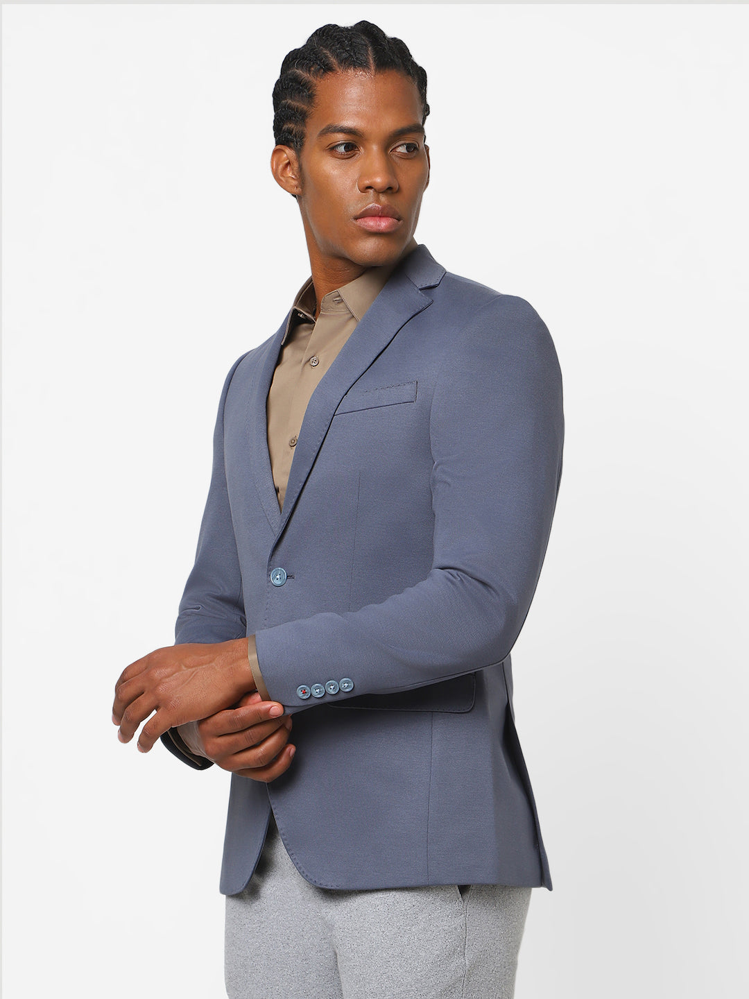 Men's Sky Blue Blazer TCJ-BRIAN