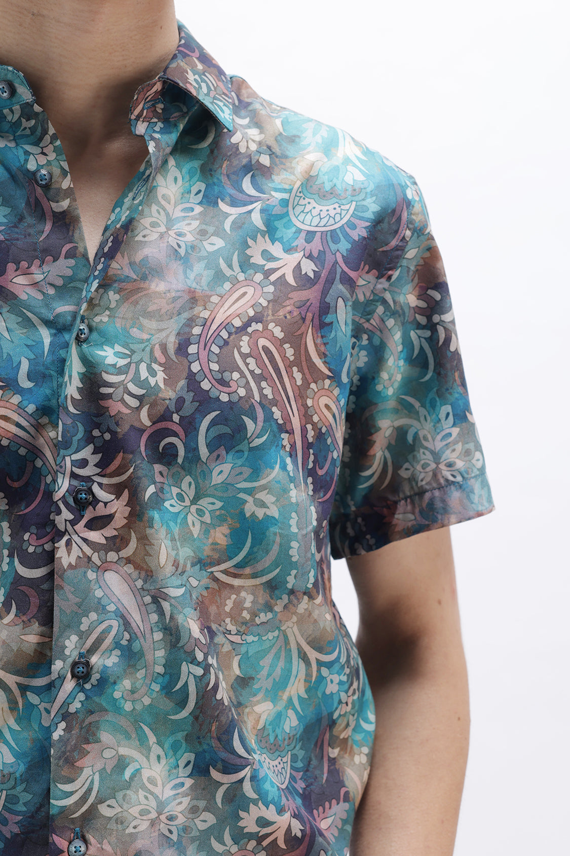 ABSTRACT PAISLEY PRINT SHIRT