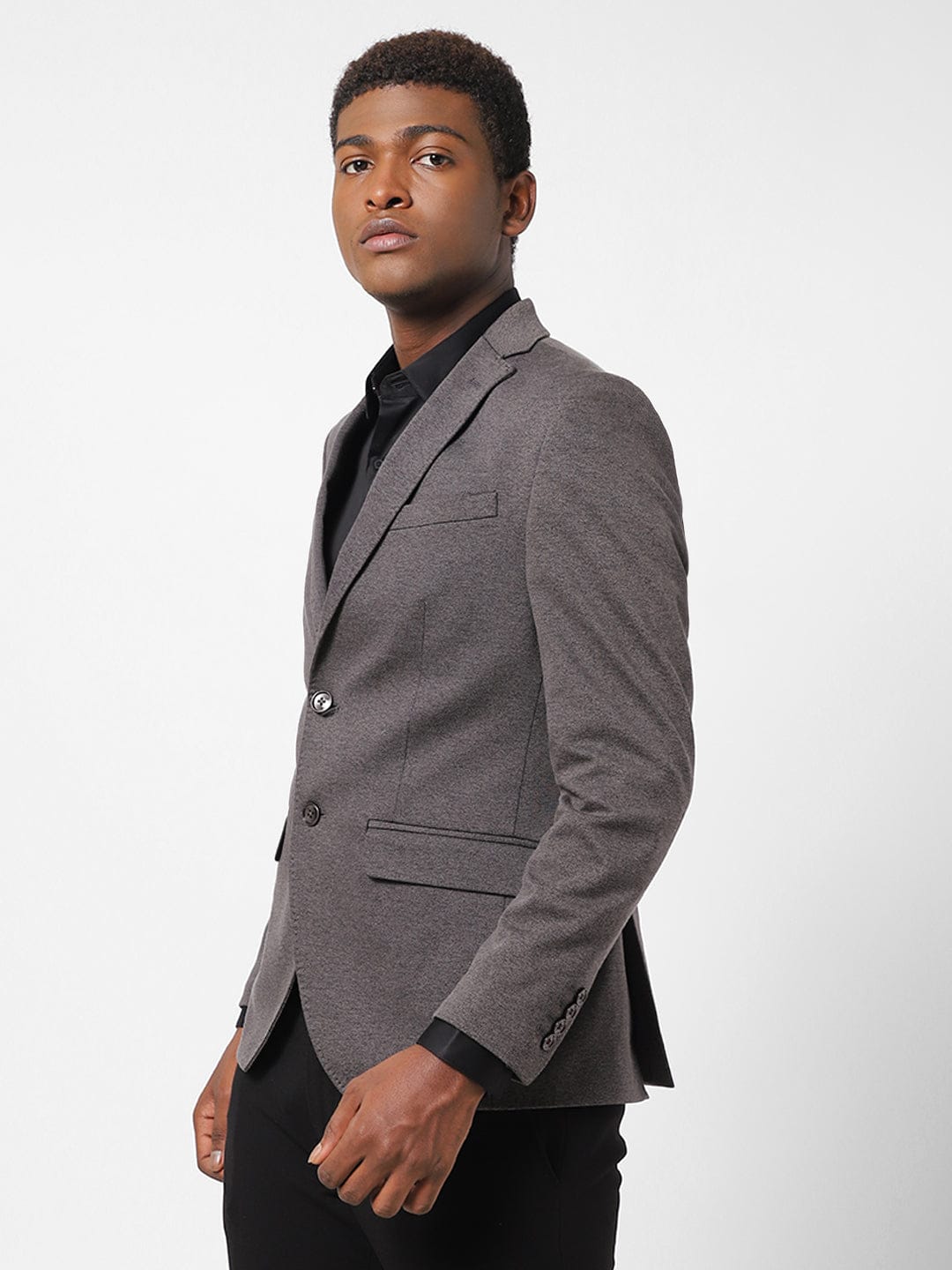 Men's Charcoal Blazer TCJ46444