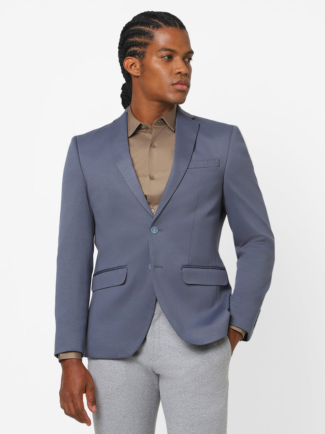 Men's Sky Blue Blazer TCJ-BRIAN