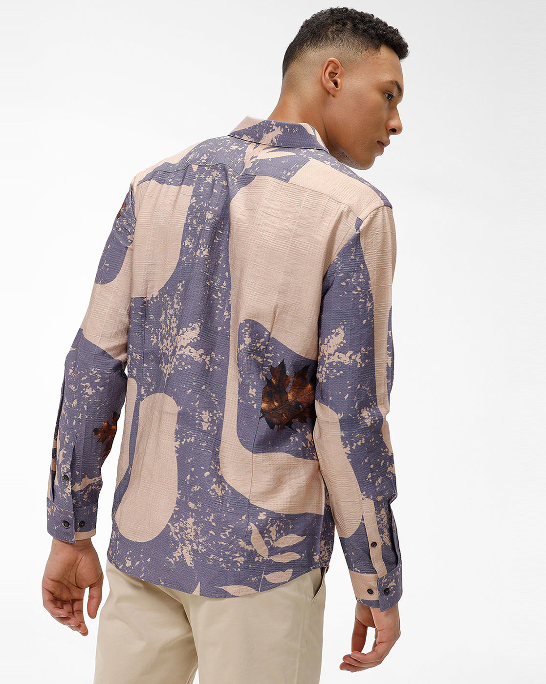 Caracal Maple Leaf Print Casual Shirt