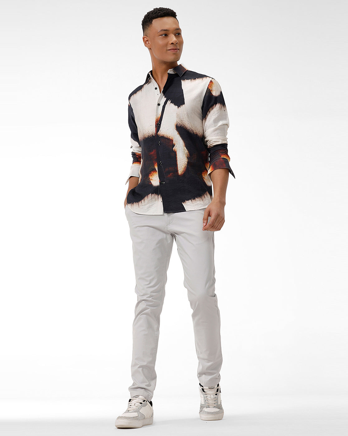 COYOTE – Black Off White Print Shirt