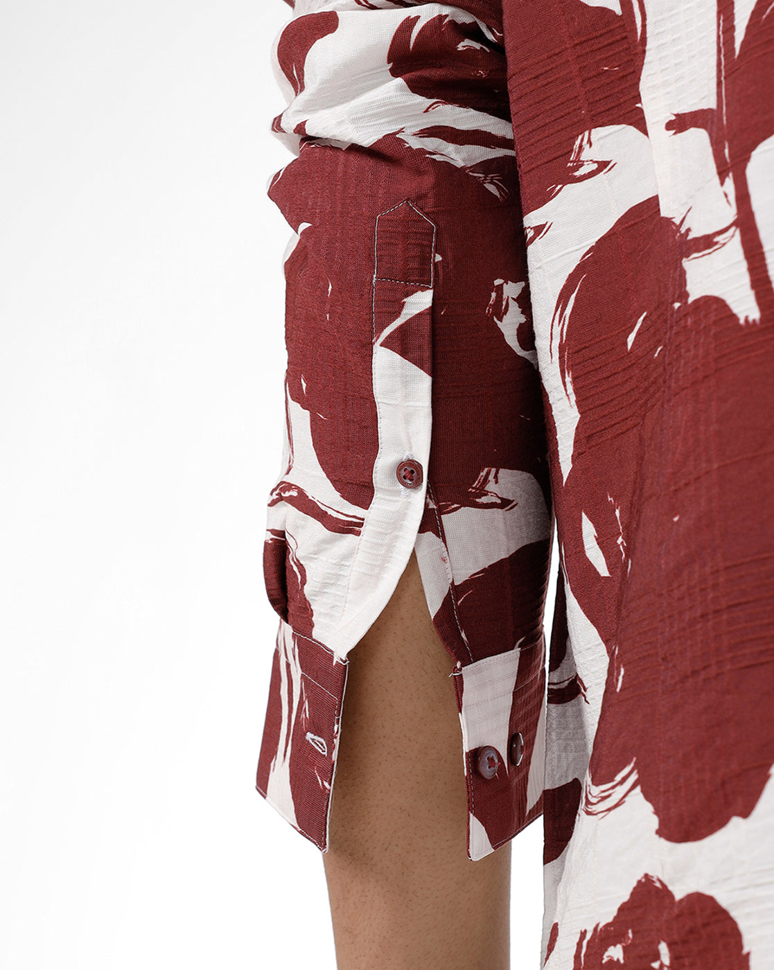 POSSUM – Marron Print Casual Shirt